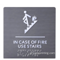 Ada Braille Sign Lifted Letters Plaque Metal Bead